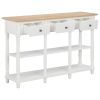 Console Table White 47.2"x11.8"x29.9" MDF