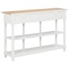 Console Table White 47.2"x11.8"x29.9" MDF