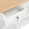 Console Table White 47.2"x11.8"x29.9" MDF