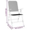3 Piece Patio Dining Set Expanded Metal Mesh Anthracite