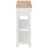 Console Table White 47.2"x11.8"x29.9" MDF