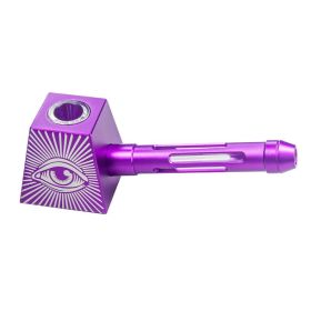 Fashion Simple Aluminum Alloy Pyramid Pipe (Color: Purple)