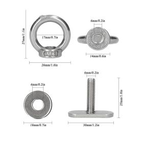 Canoe Accessory Guide Rail Screw Set (Option: 1set)