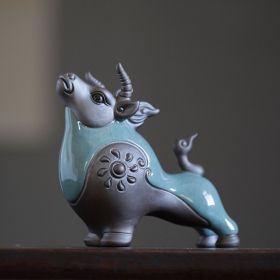 Home Ceramic Creative Cow Ornaments (Option: Bullish)