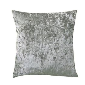 Ice Velvet Pillow Cushion Bedroom (Option: Light Grey-Pillow case-45x45cm)