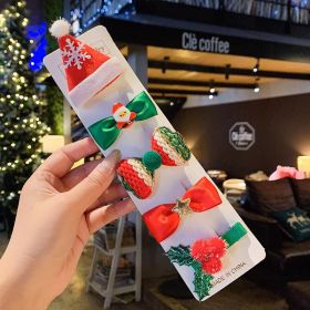Children's Fashion Simple Christmas Barrettes Suit (Option: 3 Style)