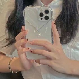 All-inclusive Soft Fairy Heart Mobile Phone Shell (Option: Transparent-IPhone14Pro)