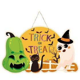 Halloween Holiday Party Decoration Supplies Layout Props (Option: Door Hanging Ghost Style)