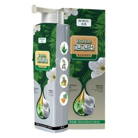 Bubble Hair Dye Herb Essence Does Not Hurt Scalp Does Not Hurt Hair (Option: Natural Black-200ml)