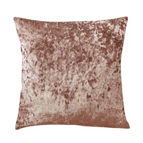 Ice Velvet Pillow Cushion Bedroom (Option: Brown-Pillow case-45x45cm)