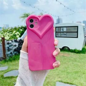 All-inclusive Soft Fairy Heart Mobile Phone Shell (Option: Plum Red-IPhone14Promax)