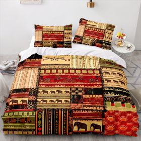 Elephant Series Three-piece Quilt Cover (Option: Style 5-173x218cm)