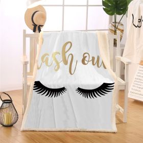 Thickened Double-layer Eye  Digital Printed Airable Cover Square Blanket (Option: 1-150 Ã— 200cm)